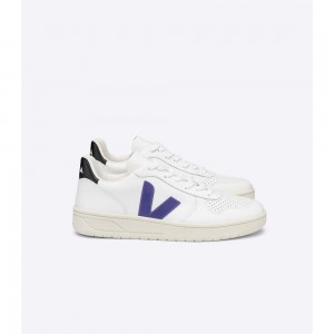 Tenis Veja V-10 LEATHER Hombre White/Purple/Black | MX 1235HKW