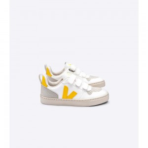 Tenis Veja V-10 STRAPS CWL Niños White/Orange | MX 1507WYF